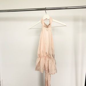 Halter pink top